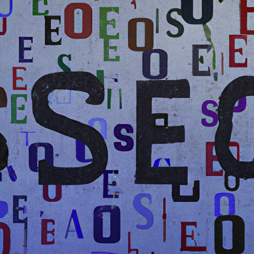 a pictutre with the exact letters SEO in it