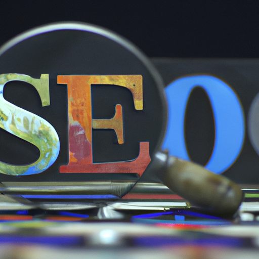 a picture showing a magnifying glass over the letters SEO